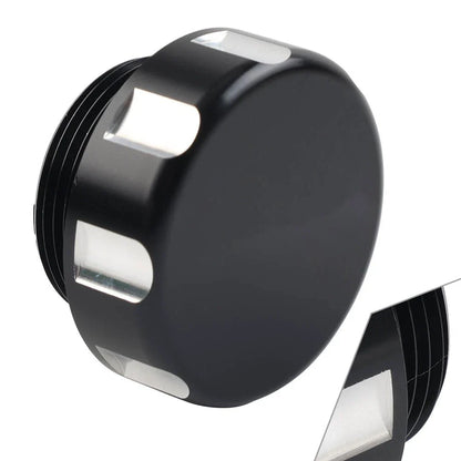 Black Front Oil Fluid Reservoir Cover Cap for Kawasaki Vulcan VN 500-800