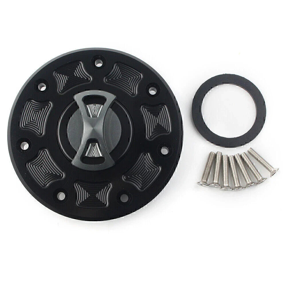 CNC Fuel Gas Tank Cap Cover for Kawasaki Ninja ZX-6, ZX-7, ZRX-1100 (1995-2003)