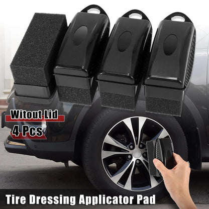 Set of 4 Tire Wheel Dressing Shine Applicator Pads for All Models