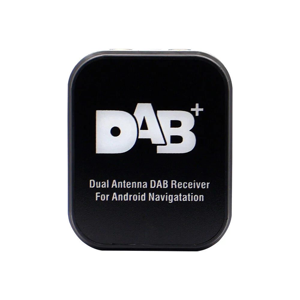 DAB+ Digital Tuner Adapter for Car Audio Radio USB Receiver with Dual Antennas