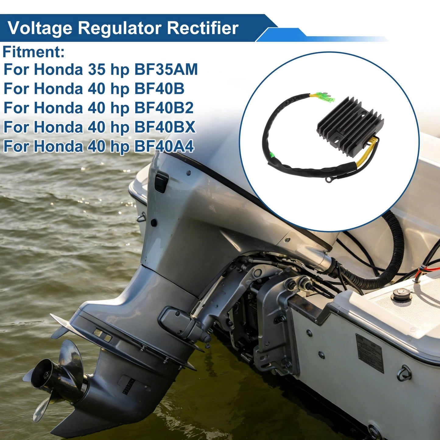 Voltage Regulator Rectifier for Honda BF35AM (2000–2005) 31600-ZV5-003