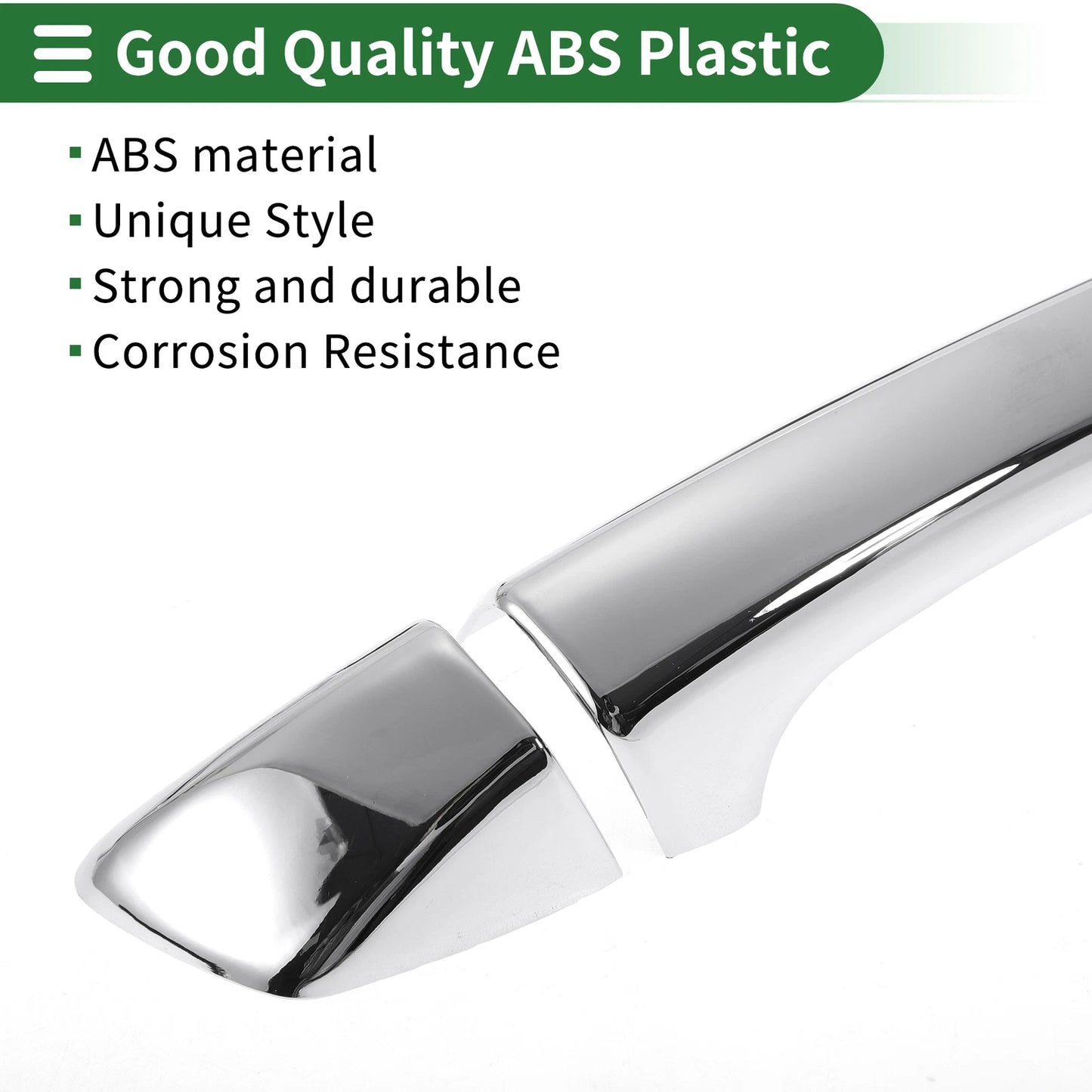 Car Door Handle Cover Trim for VW Golf MK6 (2009–2012) Silver Tone