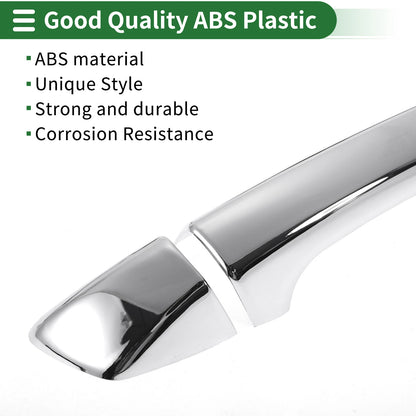 Car Door Handle Cover Trim for VW Golf MK6 (2009–2012) Silver Tone