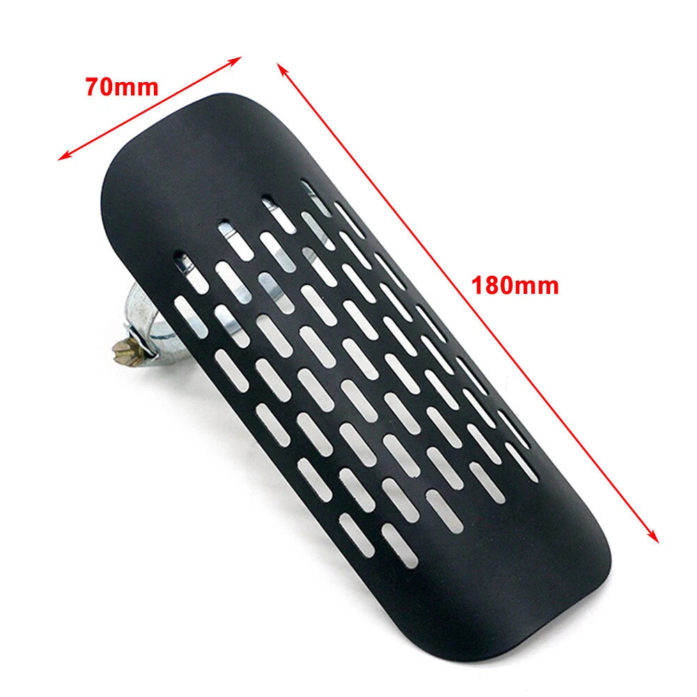 Universal Chrome Exhaust Muffler Pipe Heat Shield Cover for Motorcycle
