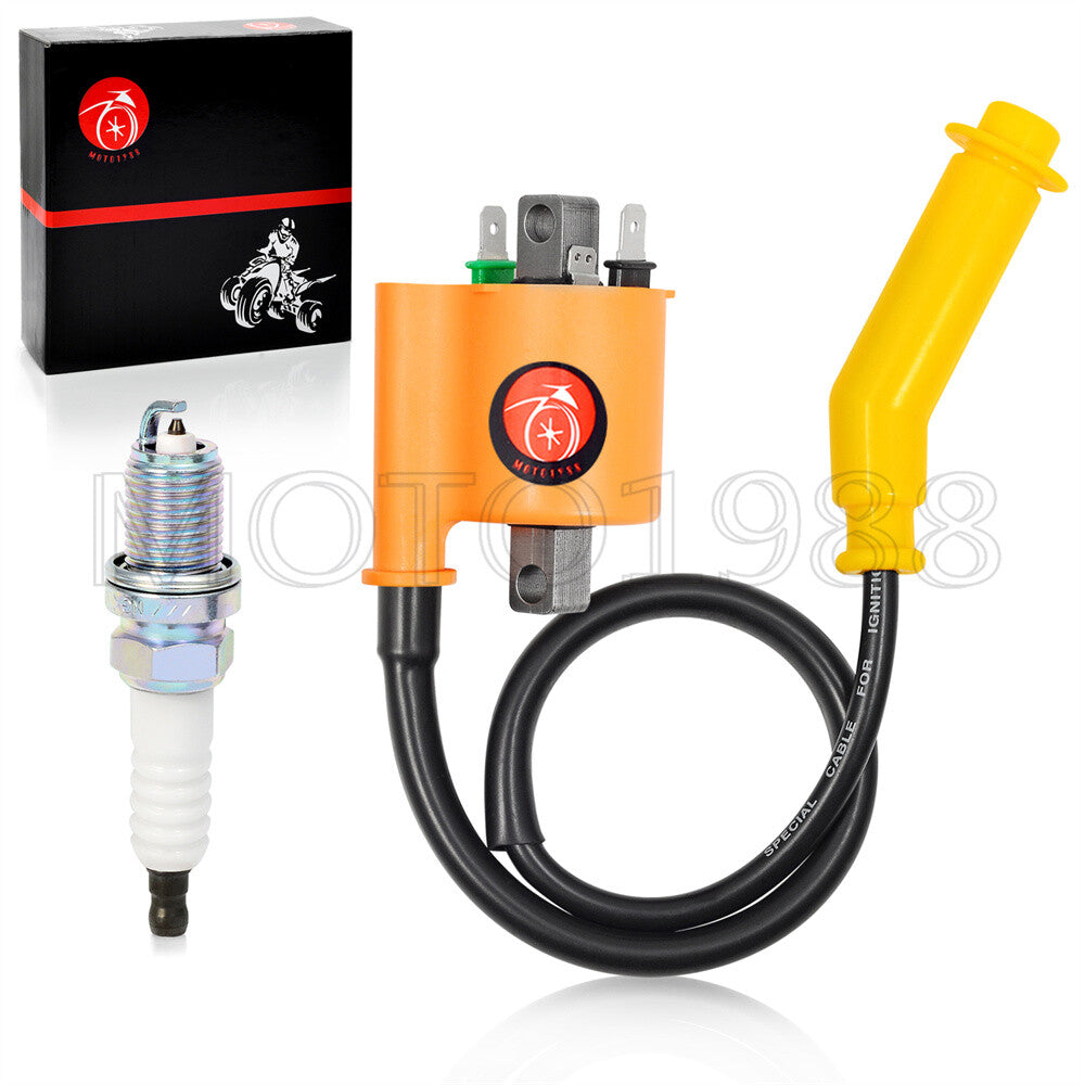 Ignition Coil & Spark Plug Set for Honda ATV Rancher 420 (2007–2013)