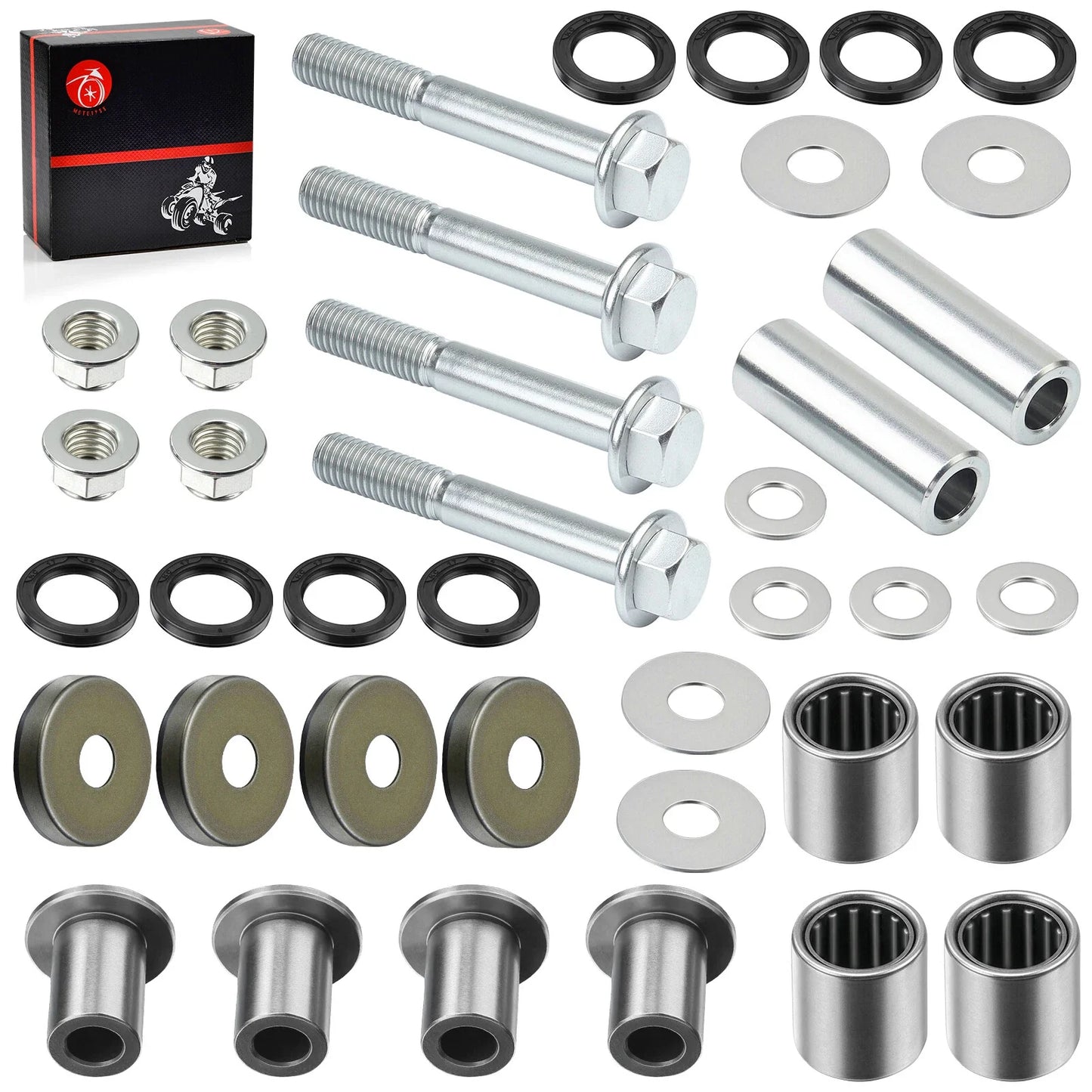 A-Arm Bearing Bushing Bolt Front Upper/Lower for Kawasaki KFX400 (2003–2006)