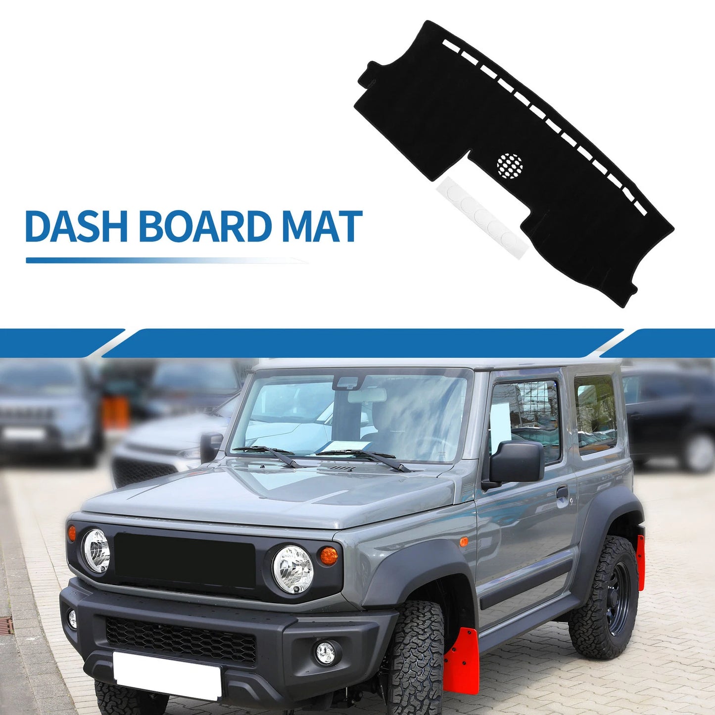 Dashboard Cover Mat for Ford Ranger (2024) Sun Protector Pad Black