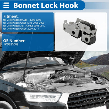 Hood Latch Assembly for Volkswagen Rabbit (2006–2009) No. 1KD823509