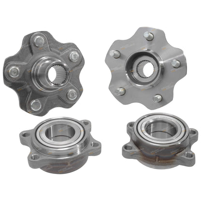 2 Rear Wheel Bearing Hub Kits for Nissan Stagea M35 (2001–2007)