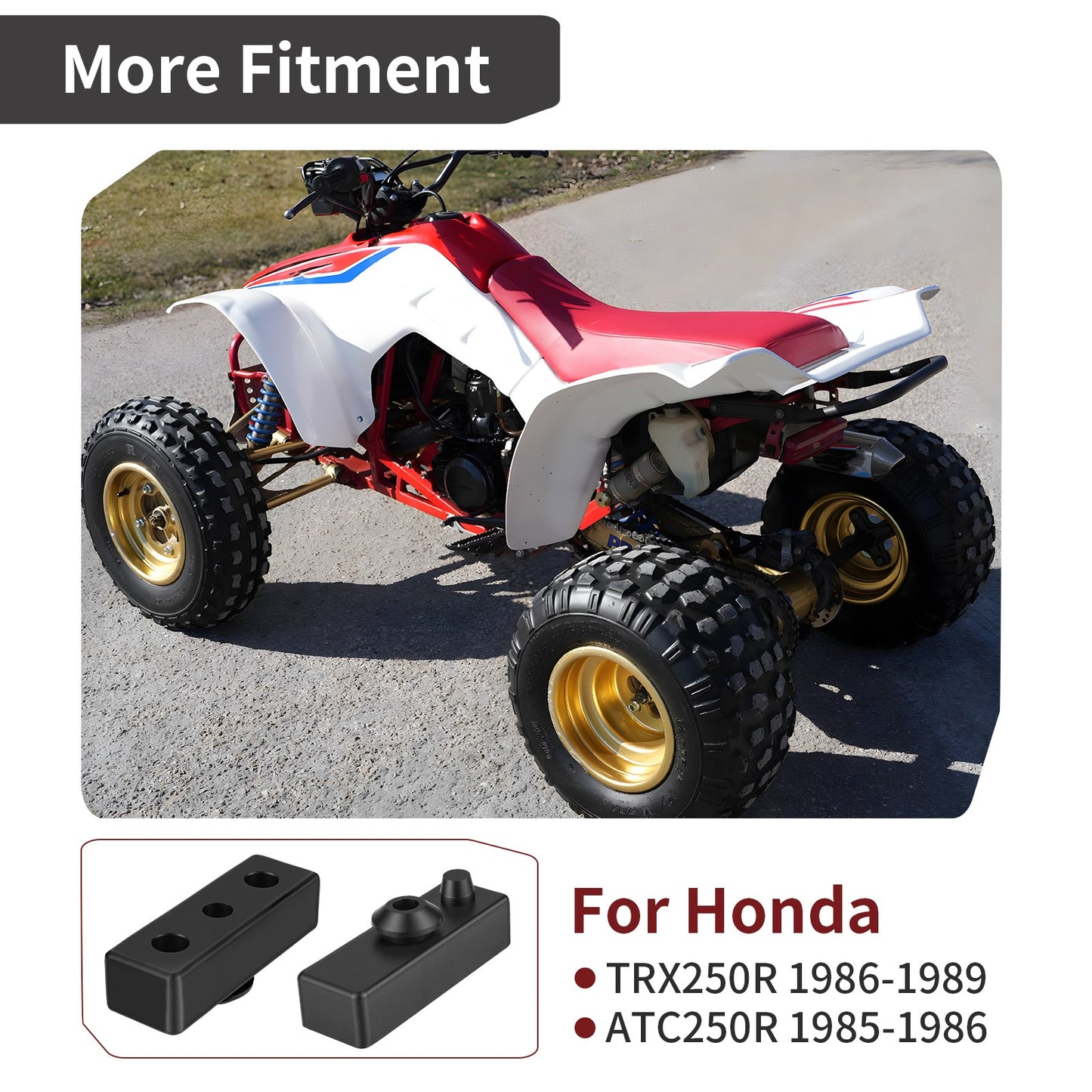 Rear Fender Frame Damper for Honda TRX250R ATC250R (1985–1989)