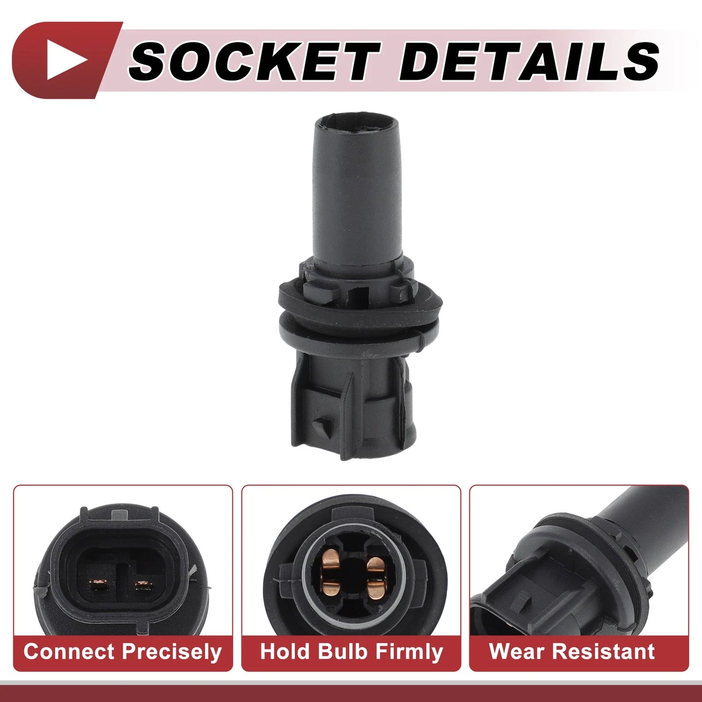 Headlight Side Marker Lamp Socket for Toyota 4Runner (2013–2021) No. 90075-60077