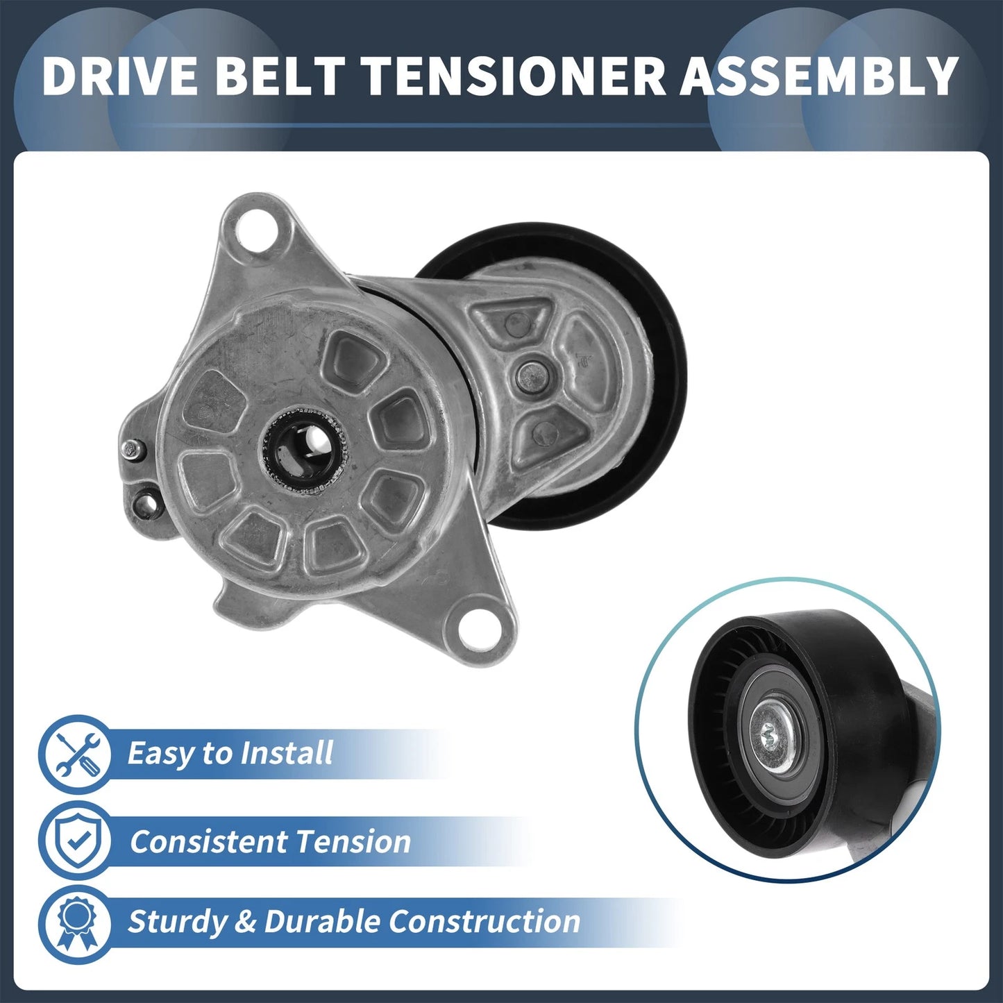 Belt Tensioner for Mercedes-Benz E-Class (2009–2016) No. 6512001370 Metal