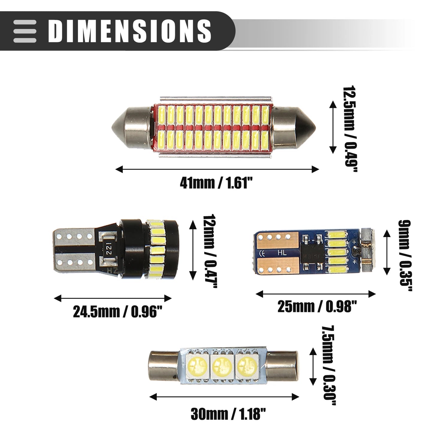 LED Interior Lights Kit for Toyota Tacoma (1 Set)