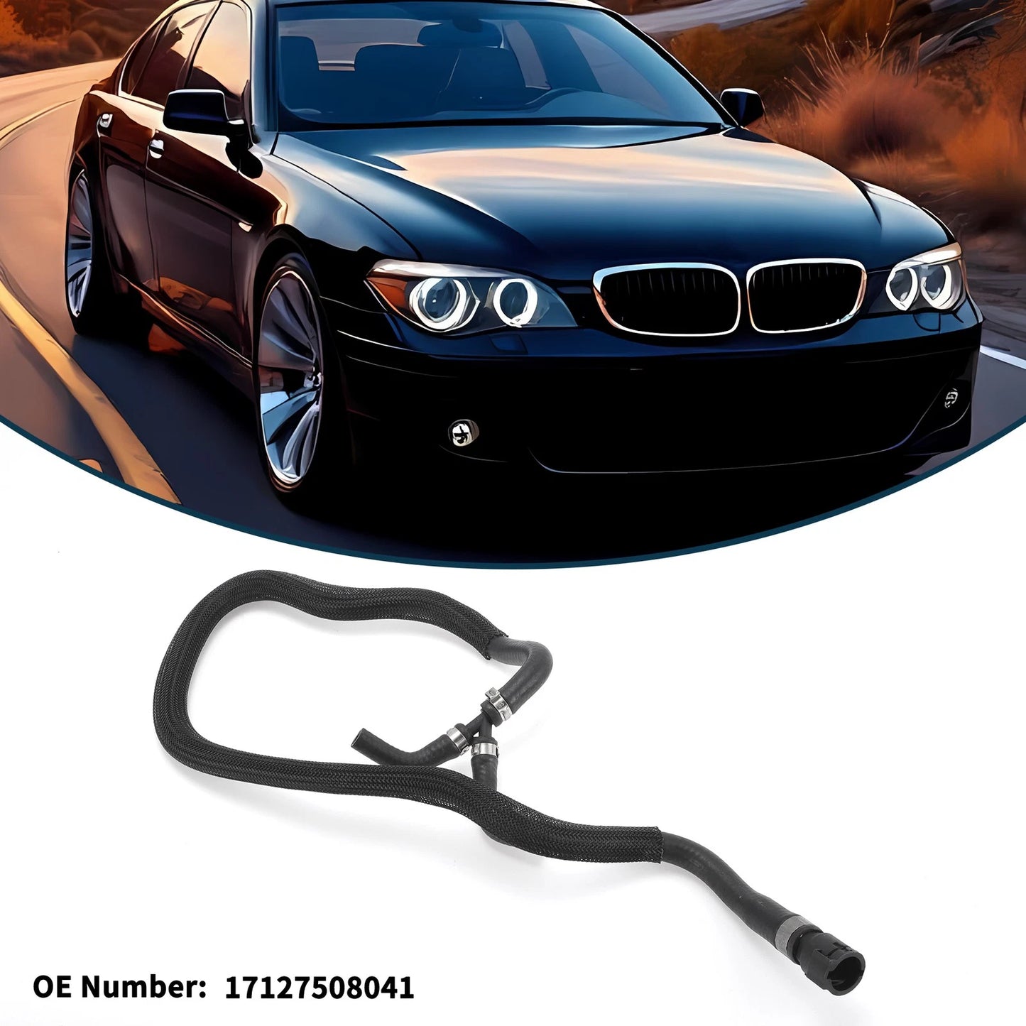 Radiator Hose No. 17127508041 for BMW 7 Series (2003–2008)