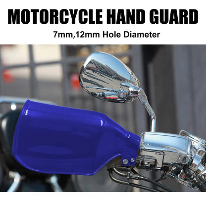 Pair Blue Plastic Hand Guards for Yamaha Motorcycle