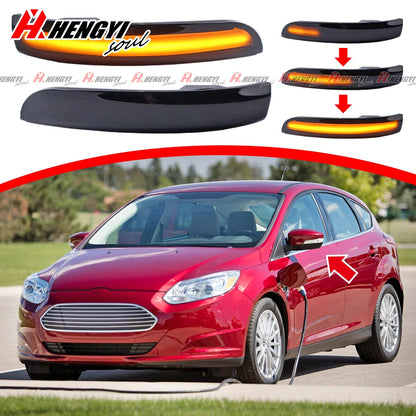 Dynamic Turn Signal Side Mirror Blinker Lamp for Ford Focus EcoSport