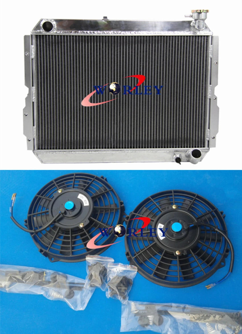 Aluminum Radiator with Fans for Toyota Landcruiser 60 Series (1980–1990)