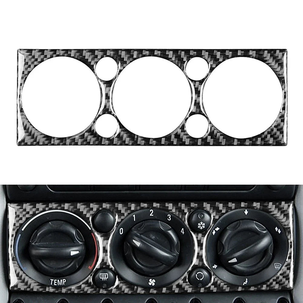 AC Switch Panel Cover Carbon Fiber for BMW Mini Cooper (2005-2006)