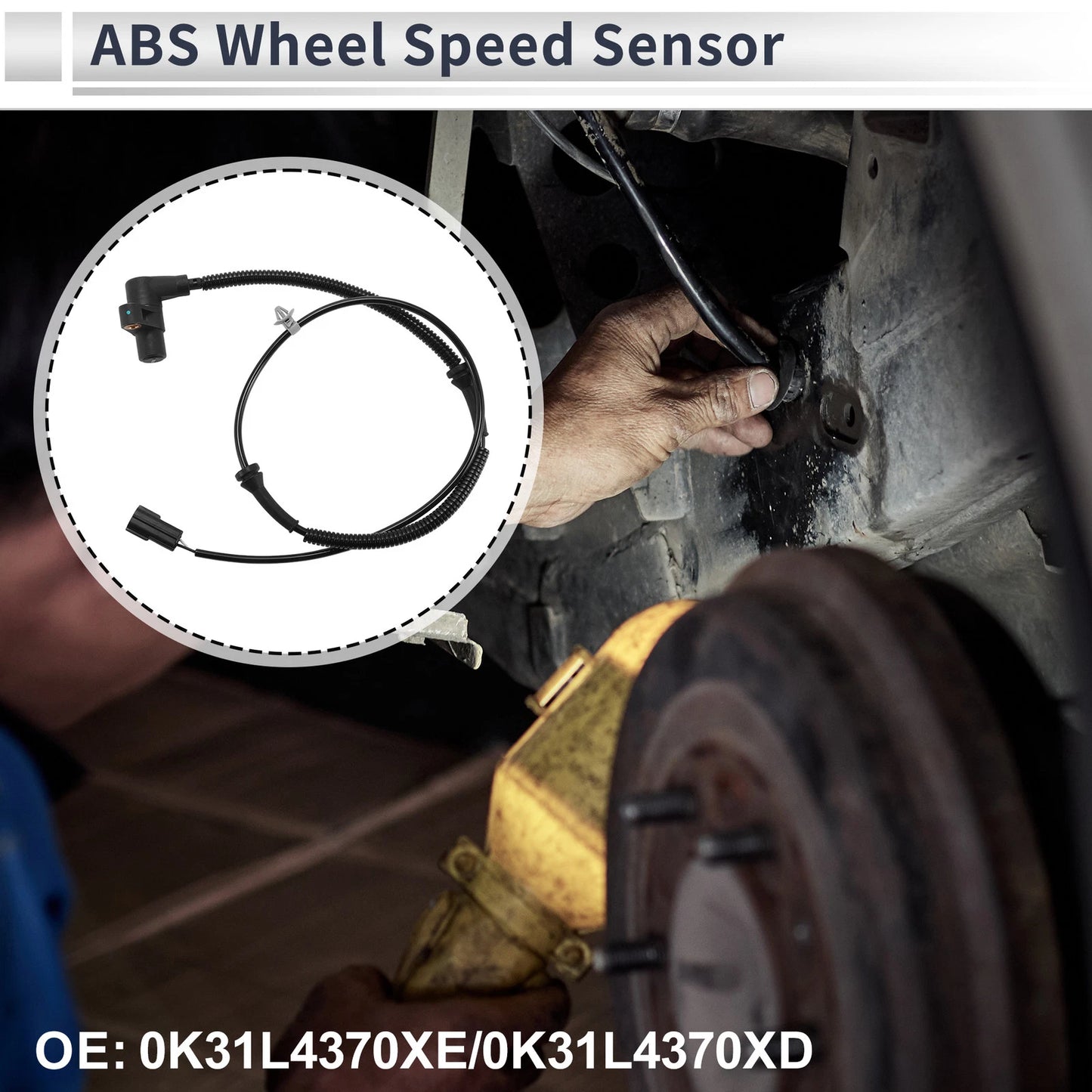 ABS Wheel Speed Sensor for KIA RIO (2001–2002) 0K31L4370XE/0K31L4370XD