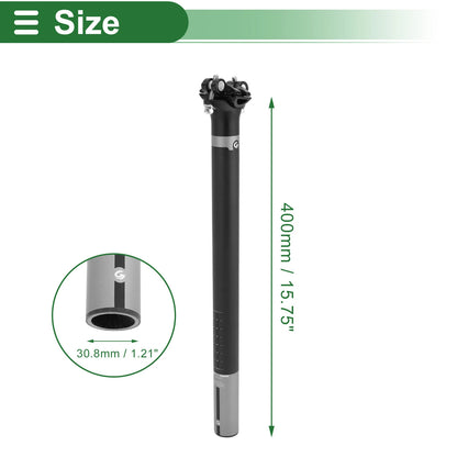30.8mm Shock Absorbing Bike Seat Post for Various Models (400mm)