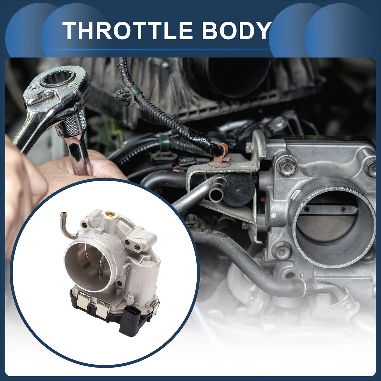 Throttle Body No. 07K133062A for Volkswagen Jetta Beetle Rabbit Golf Passat