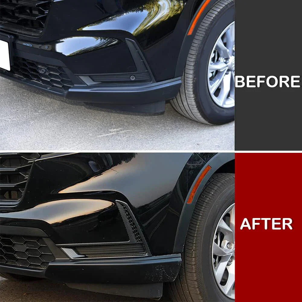 Carbon Fiber Front Bumper Fog Light Covers for Honda CR-V (2023-2024)