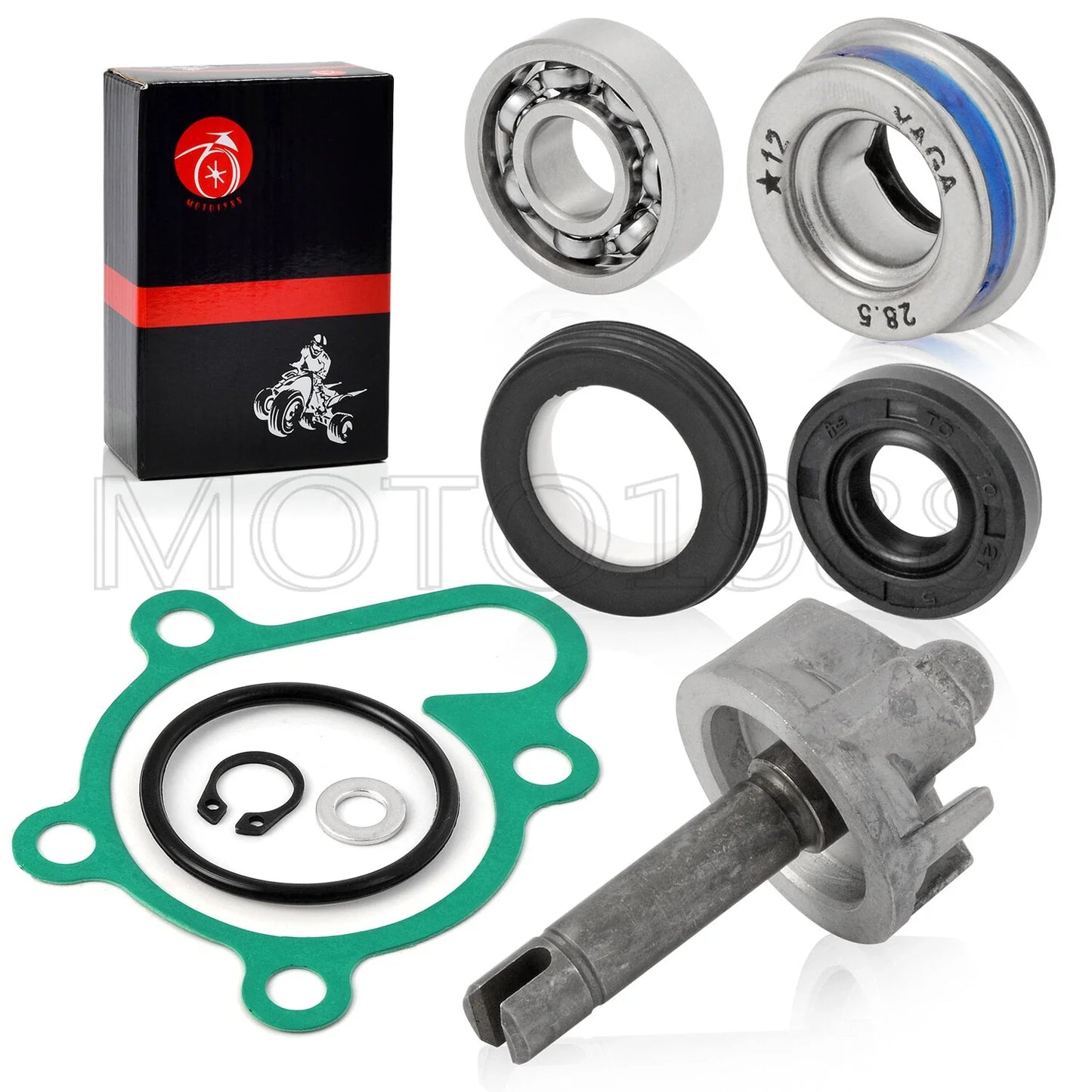 Water Pump Kit Impeller Shaft Seal Gasket for Yamaha Kodiak 400 (2000–2006)