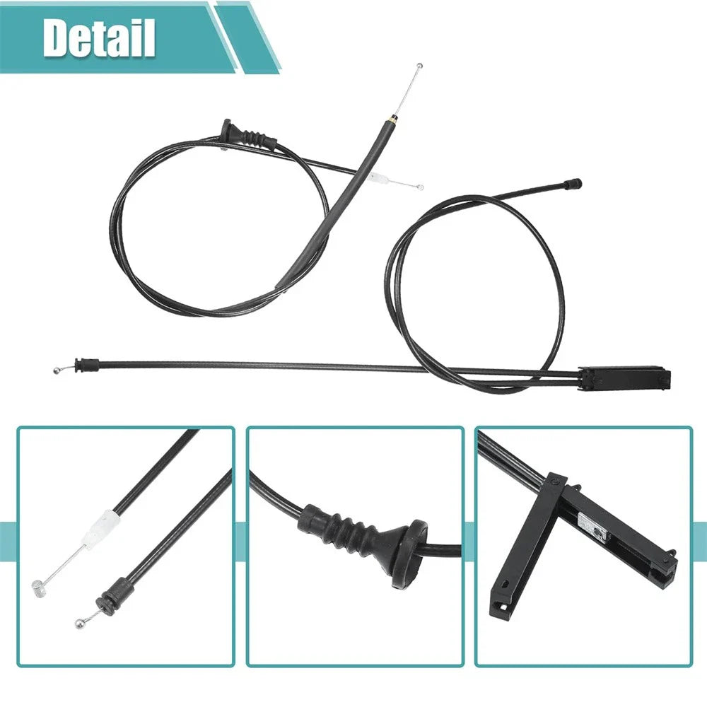 Hood Release Cable Set for Mini Cooper R55 R56 R57 R58 R59 (2007-2015)