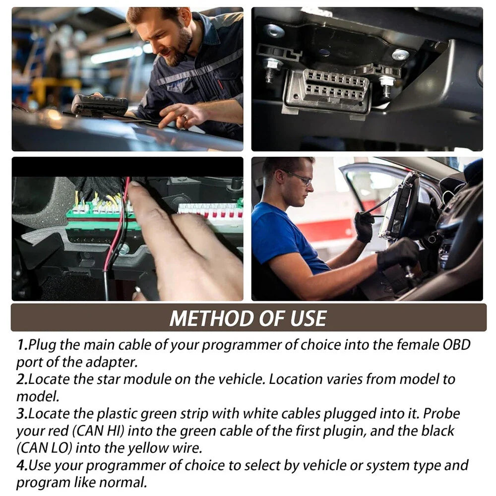 OBD Programming Cable for Chrysler Dodge Jeep (2018 - Present)