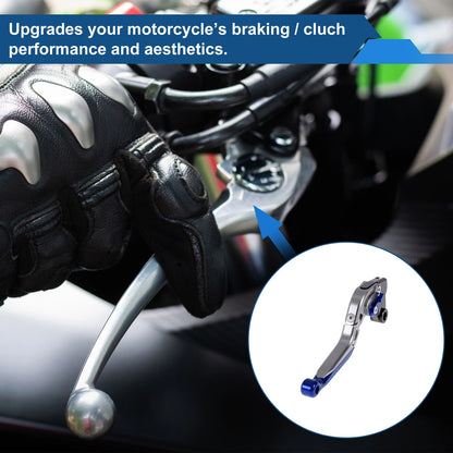 Adjustable Brake Clutch Levers for Kawasaki ZZR600 (1990–2006) Titanium Blue