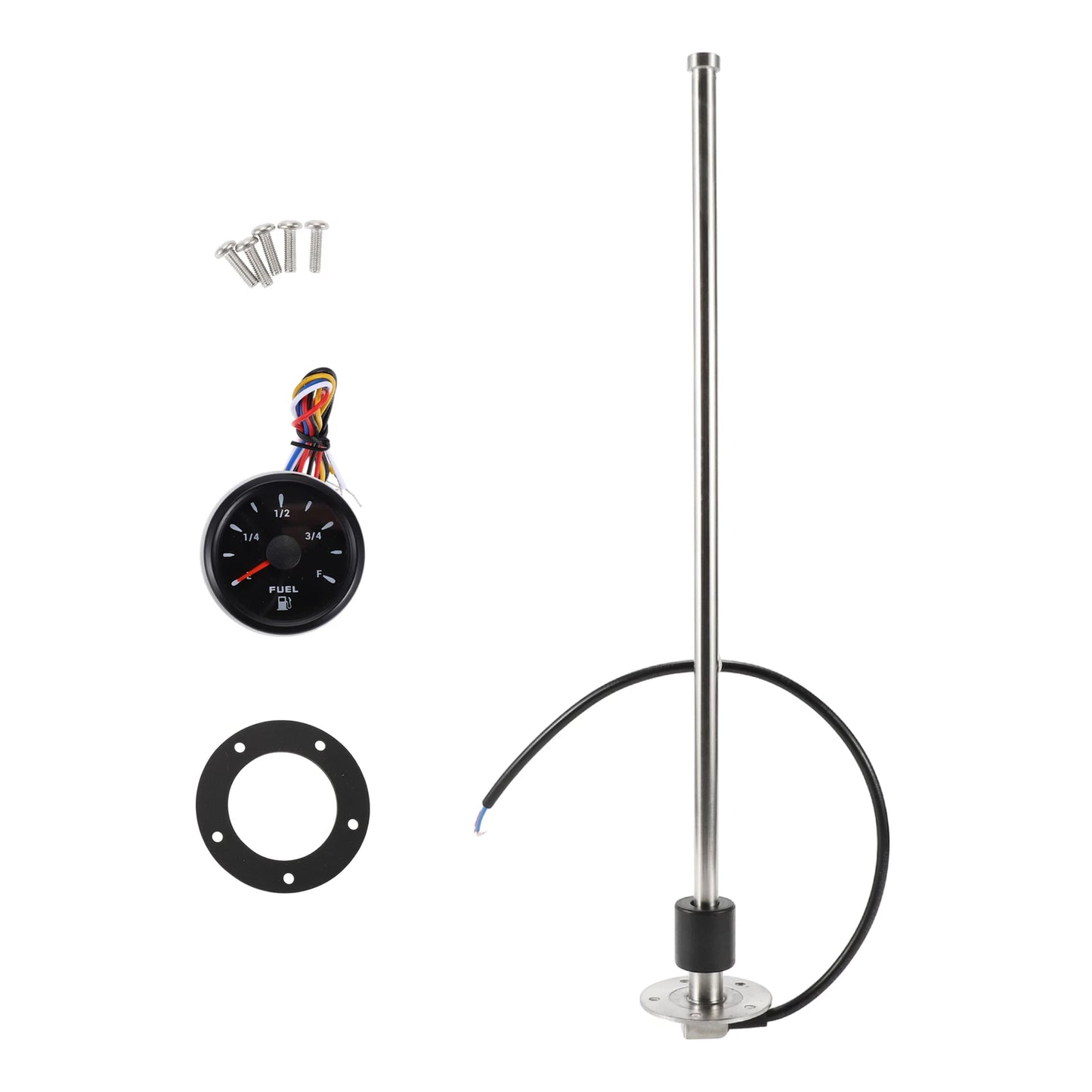 Fuel Sending Unit and Gauge Kit 240-33 Ohm for Boat Truck Vehicle
