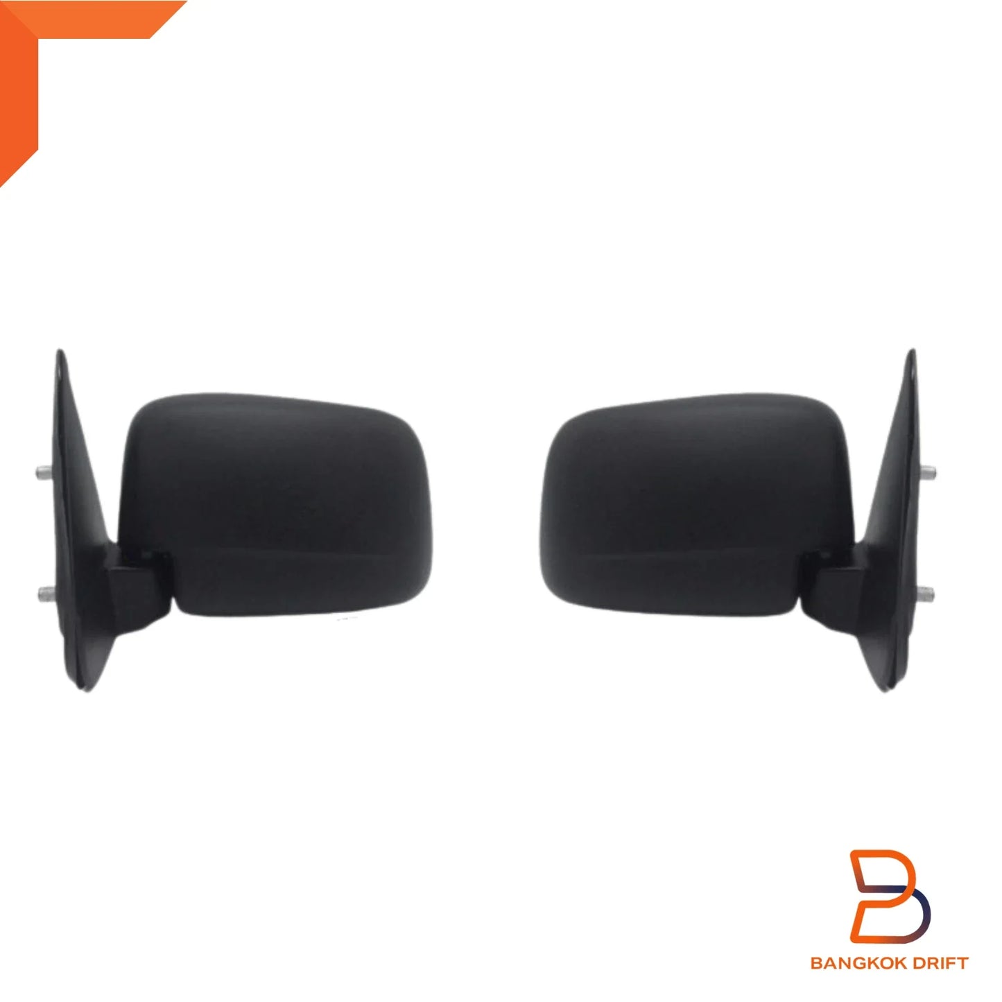 Black Manual Door Mirror for Mazda B Series Bravo Ute (1998-2006)