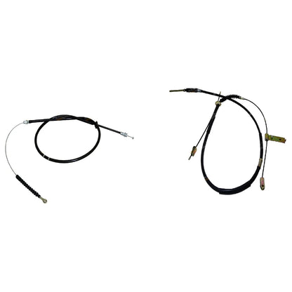 2 x Front + Rear Park Hand Brake Cable / for Toyota Hilux (1988–1999)