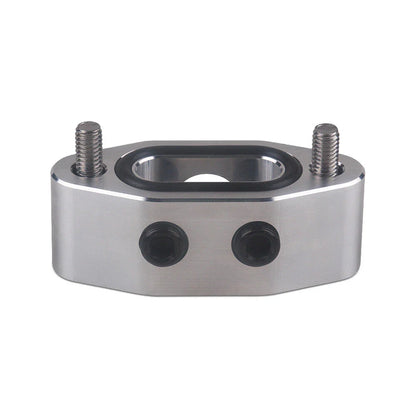 Aluminum Alloy Oil Feed Line Adapter Plate M16 x 1.5 for LS