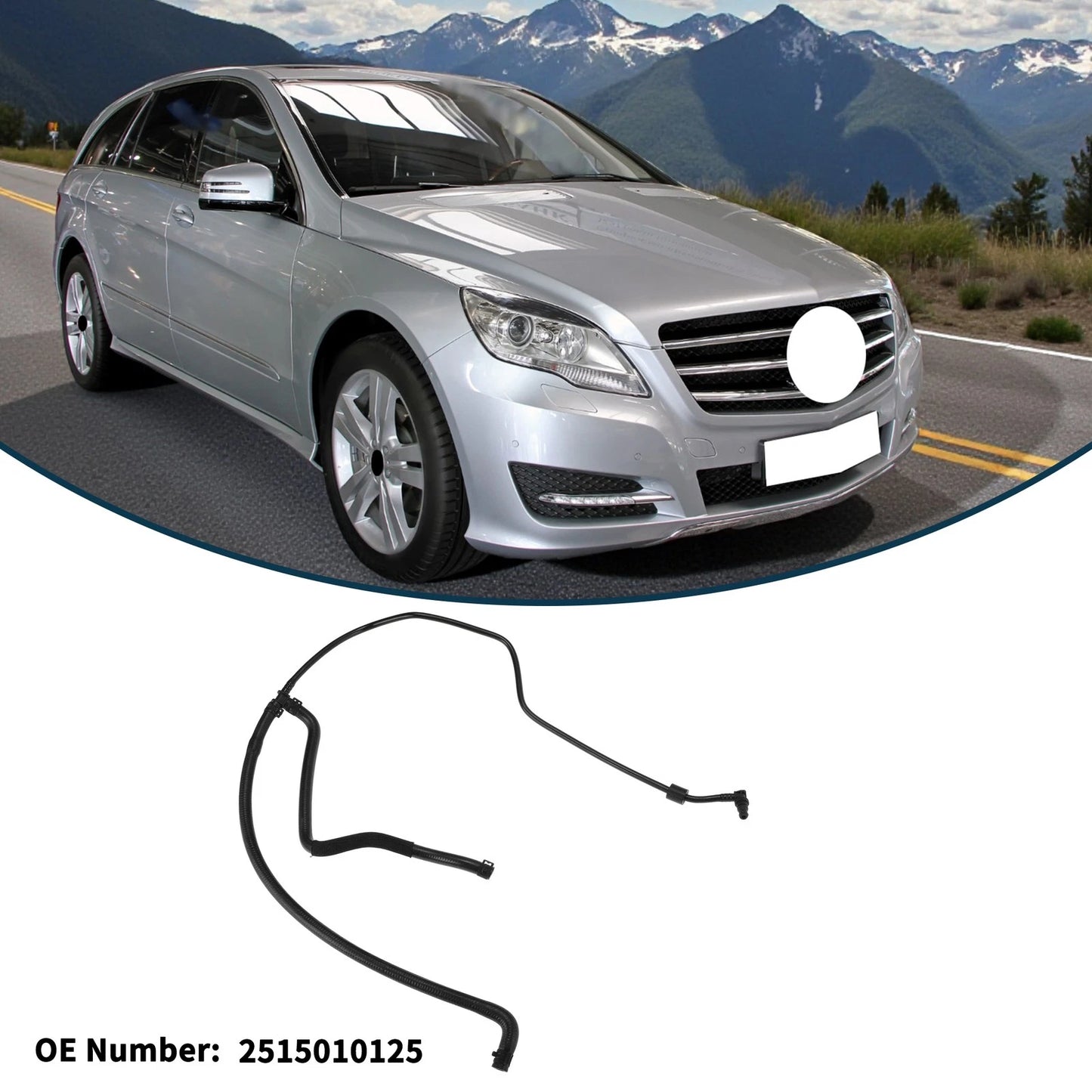 Radiator Hose for Mercedes-Benz R-Klasse V251 W251 (2006–2010) No. 2515010125