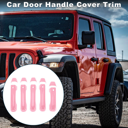 Set of 1 Door Handle Cover Trim for Jeep Wrangler JL (2018–2023) Pink
