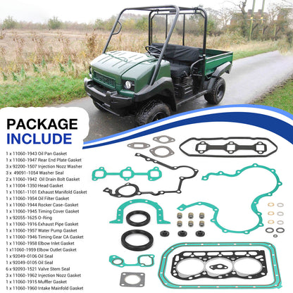 Engine Gasket Set for Kawasaki Mule KAF950 4x4 (2000–2013)
