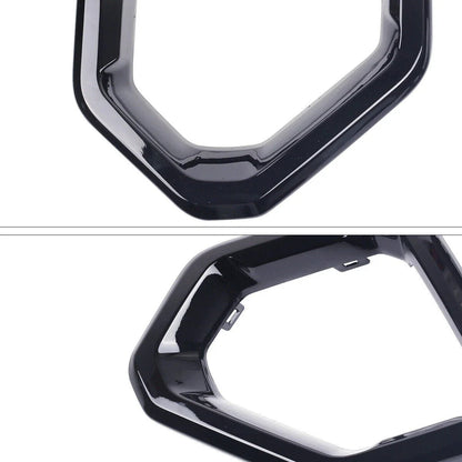 Gloss Black Front Fog Light Outer Bezel Cover for GMC Sierra (2019–2021)