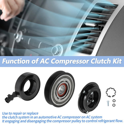 AC Compressor Clutch Kit for Chrysler 300, Dodge Challenger, Durango, Jeep (2005–2010)