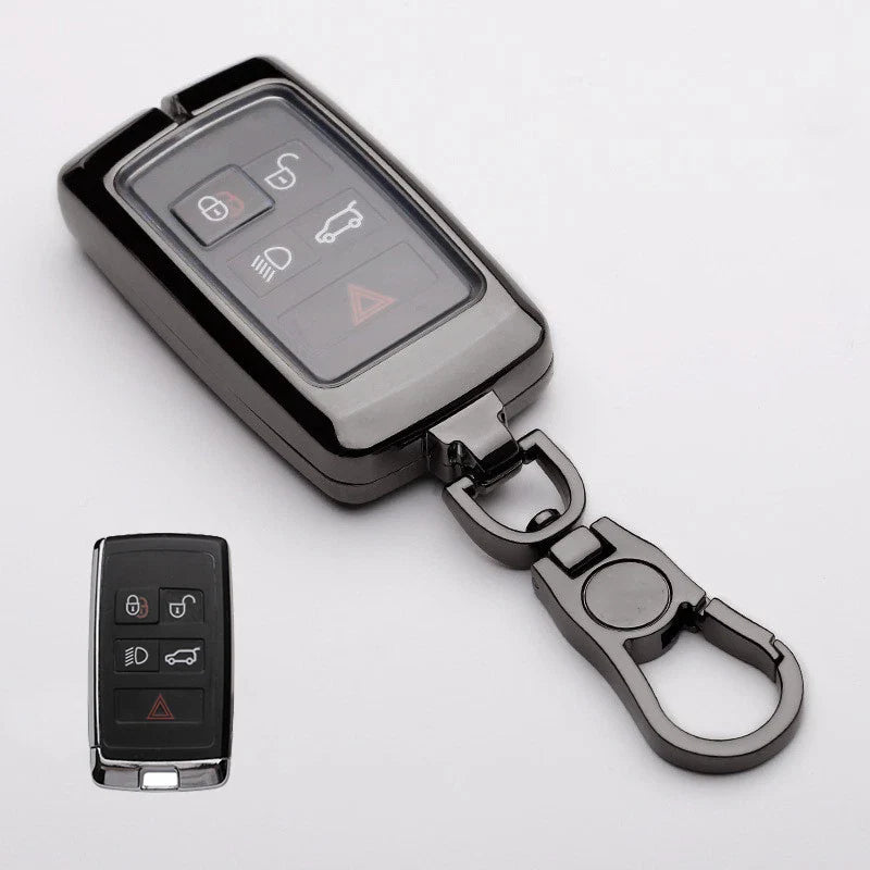 Zinc Alloy Car Key Fob Case Cover for Jaguar Land Rover Range Rover Evoque (2011–2024)