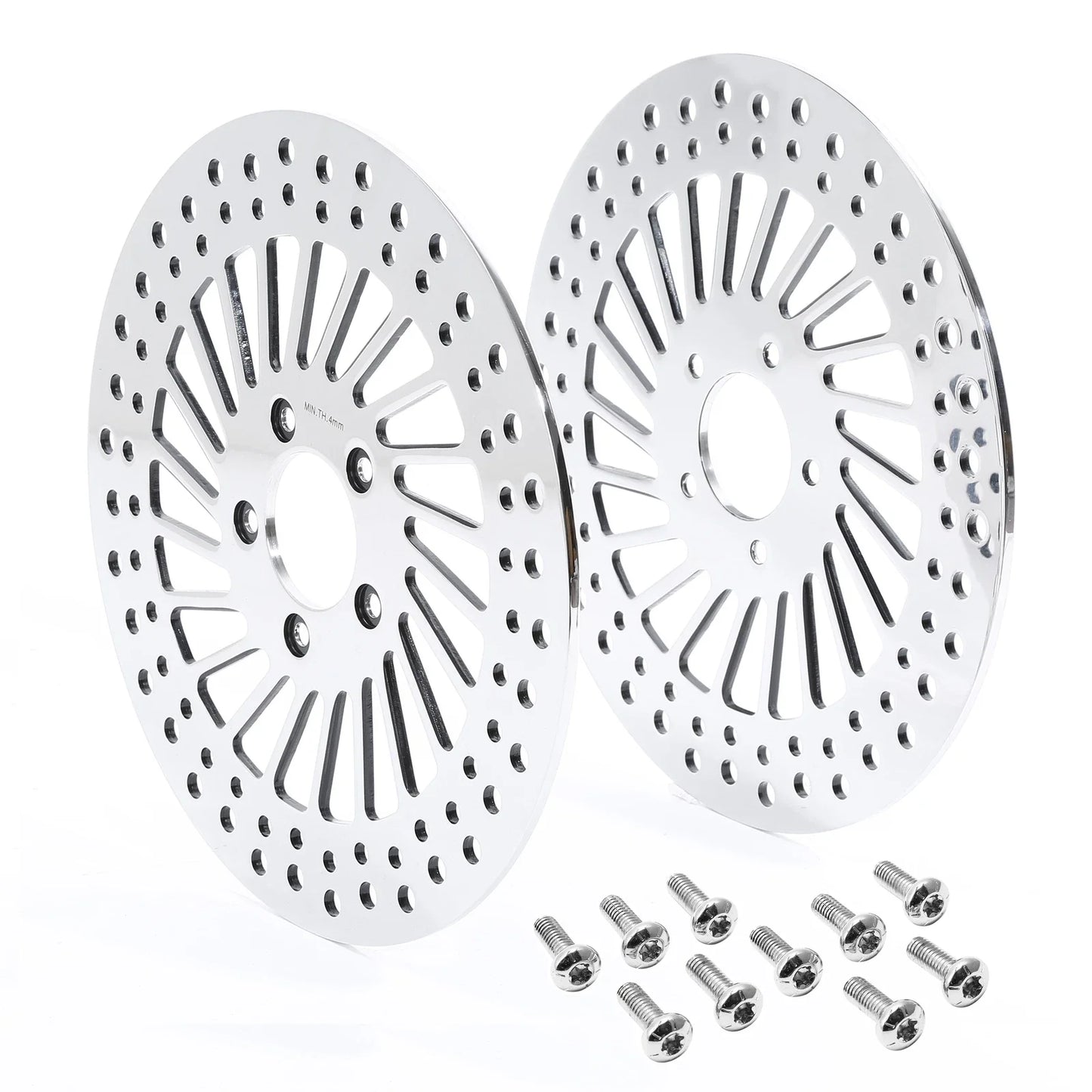 11.8in Front Rotors & Bolts for Harley Touring & Dyna (2008-2023) (2006-2017)