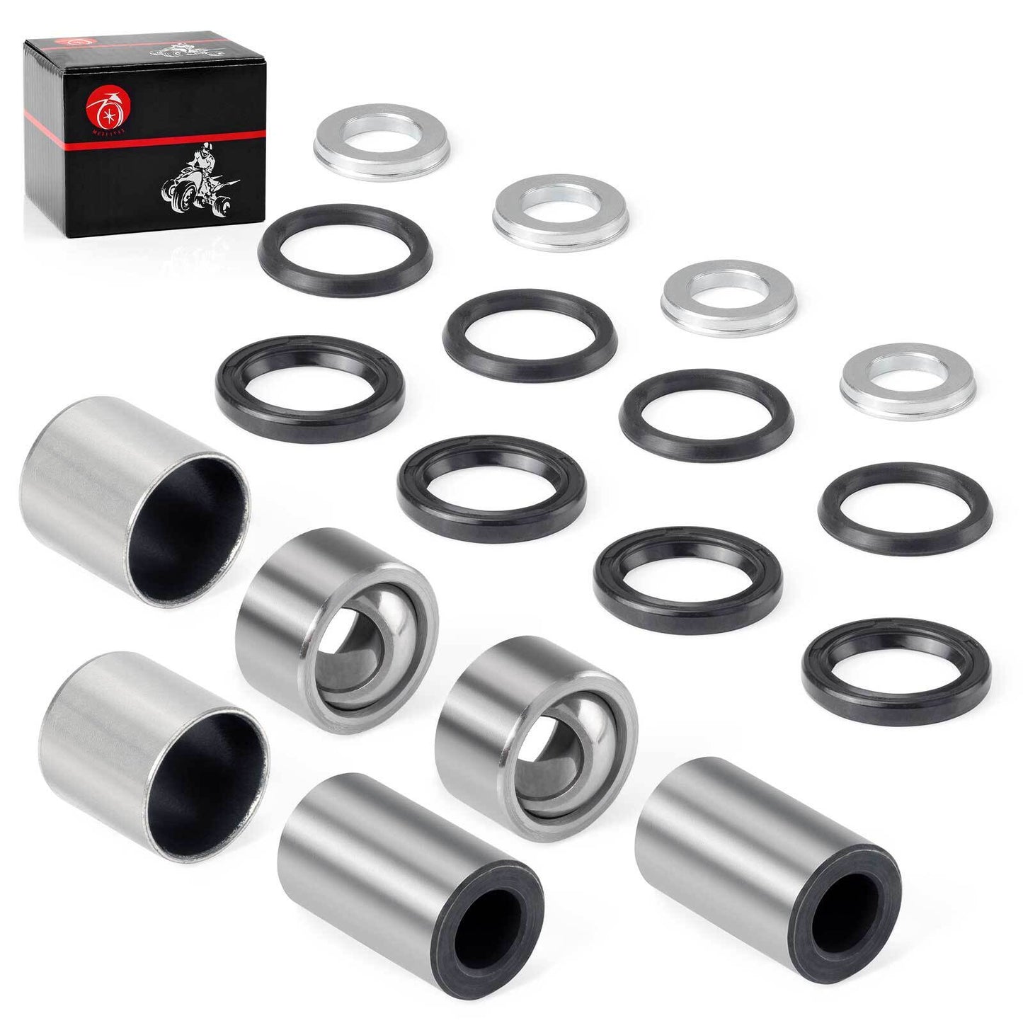 Set of 2 Front Shock Bushing Seal Kit for Honda Sportrax 400 (1999–2004)