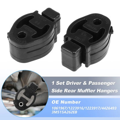 2X Front Muffler Rubber Hanger for Ford C-Max Fiesta Focus (2012–2019) 1061967/1223916