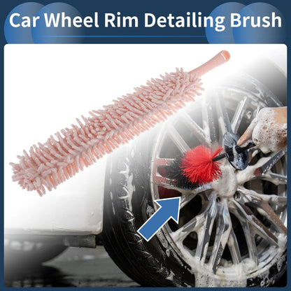Car Wheel Brush for Nordic Light Pink Chenille (22")