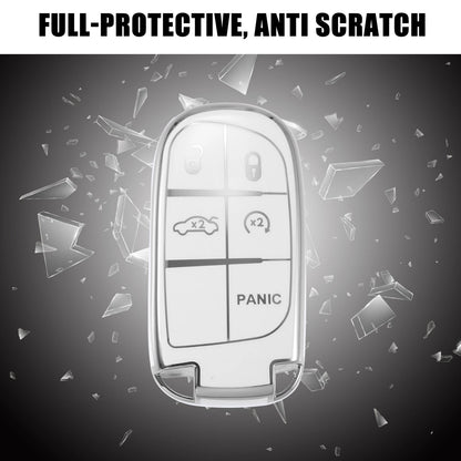 Smart Key Fob Case Cover Kit for Jeep Grand Cherokee Renegade (2011–2023)