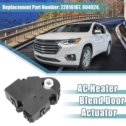 AC Heater Blend Door Actuator 2X 22816167 604924 for Chevrolet Traverse (2013–2017)