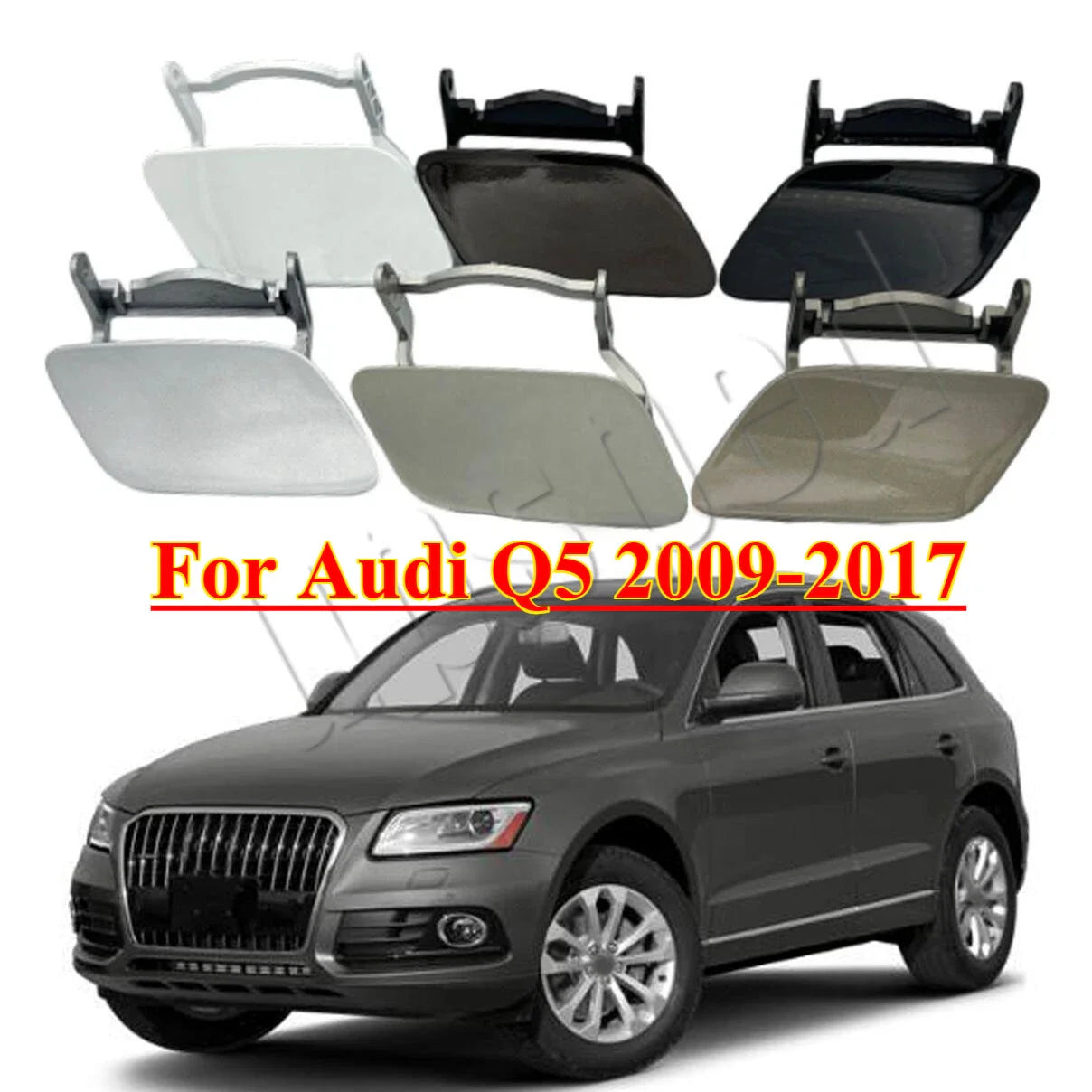 Front Bumper Headlight Washer Nozzle Cover Cap for Audi Q5 (2009–2017)