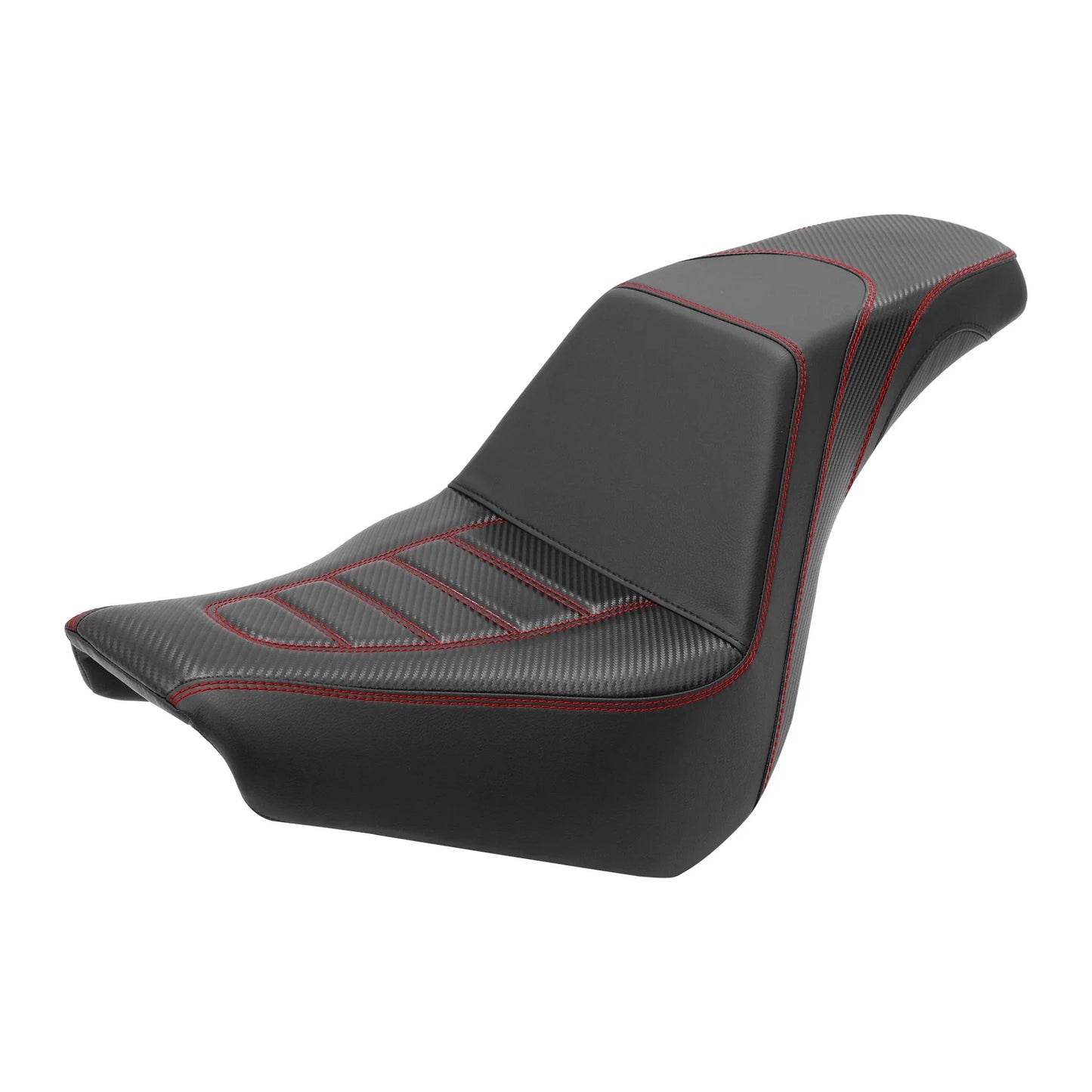 Seat Pillion 18-25 Black Red for Harley Softail Standard (2018 - 2025)