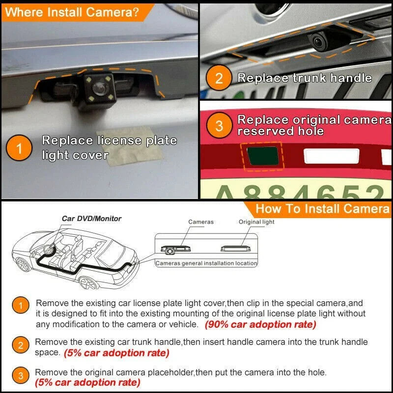 Rear View Camera for Mercedes Benz W221 (2006–2012)