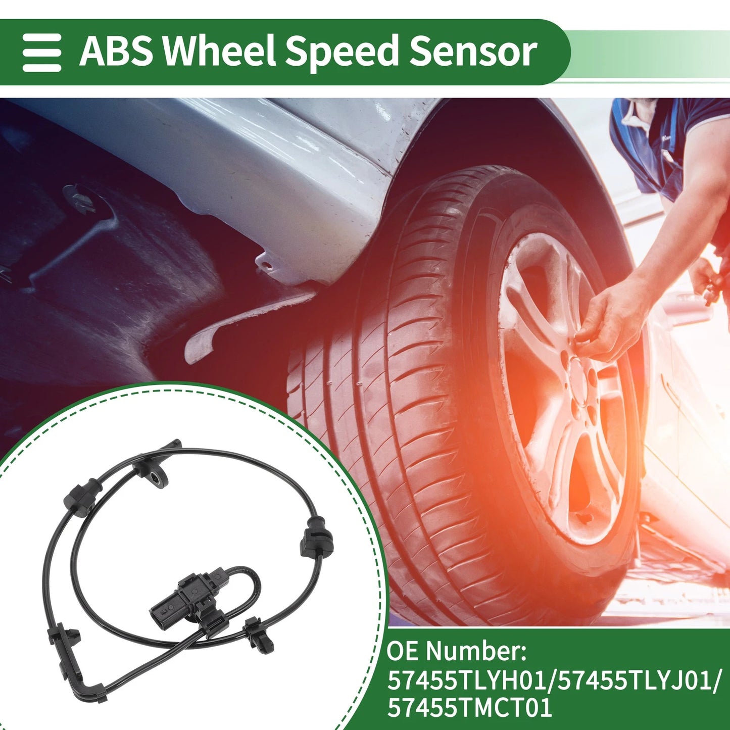 ABS Wheel Speed Sensor No. 57455TLYH01 for Honda CR-V (2017) Front Left